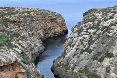 Wied il-Ghasri Gozo 'daki dar körfez ve sahil. Malta