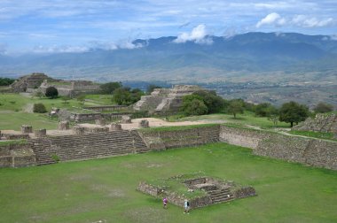 Monte Alban, Meksika - 10 Temmuz 2023: Meksika 'da Monte Alban, Monte Alban, Oaxaca, Meksika.