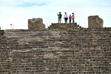 Monte Alban, Meksika - 10 Temmuz 2023: Meksika 'da Monte Alban, Monte Alban, Oaxaca, Meksika.