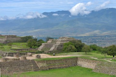Monte Alban, Meksika - 10 Temmuz 2023: Meksika 'da Monte Alban, Monte Alban, Oaxaca, Meksika