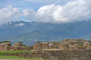 Monte Alban, Meksika - 10 Temmuz 2023: Meksika 'da Monte Alban, Monte Alban, Oaxaca, Meksika