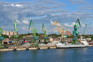 Klaipeda, Litvanya - 21 Temmuz: 21 Temmuz 2024, Klaipeda, Litvanya. Klaipeda Limanı, Avrupa 'nın kuzeyindeki az sayıdaki buzsuz limandan biridir.