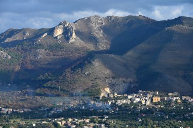 Palermo, İtalya - 28 Ekim 2023: Palermo şehri, Sicilya.