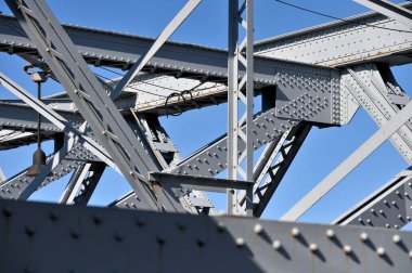 Williamsburg Köprüsü - New York City, ABD 'ye yakın bir çelik köprü inşa edin