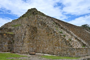 Monte Alban, Meksika - 10 Temmuz 2023: Meksika 'da Monte Alban, Monte Alban, Oaxaca, Meksika