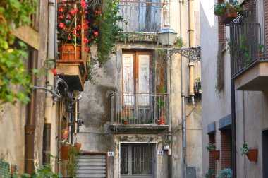 Randazzo, Sicilya Adası, İtalya 'daki mimari detaylar