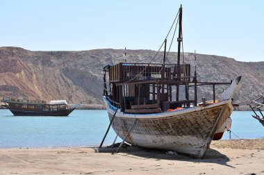 Sur limanında tekneler, Umman Sultanlığı, Arabistan