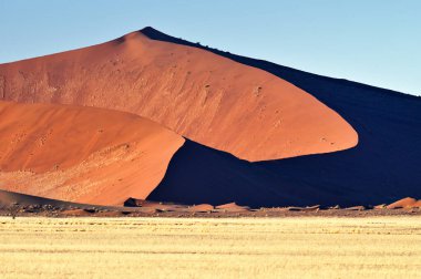 Namib Çölü 'nün kumulları. Sossusvlei, Namibya, Afrika