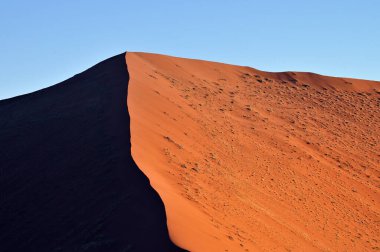 Namib Çölü 'nün kumulları. Sossusvlei, Namibya, Afrika