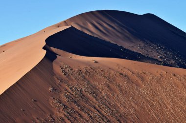 Namib Çölü 'nün kumulları. Sossusvlei, Namibya, Afrika