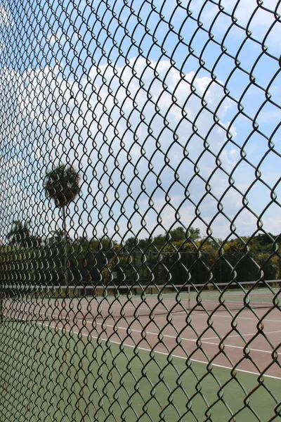 Tennisbana Dagtid — Stockfoto