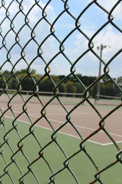 stock image the net of the fence on the background of the metal mesh.