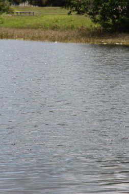 Göldeki su yansıması.