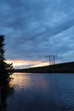 Everglades 'in üzerinde güzel bir gün batımı