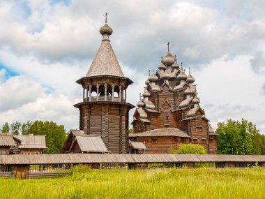 The Ethnographic Museum of Russian Wooden Architecture Bogoslovka Estate is located in the Nevsky forest park of the Leningrad region near St. Petersburg.