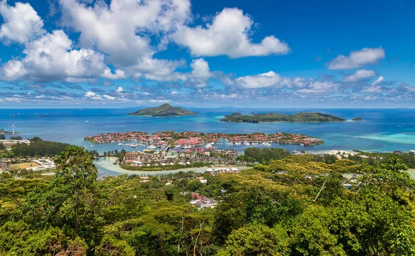 Panoramautsikt Över Eden Mahe Seychellerna — Stockfoto