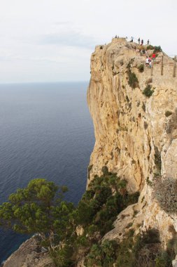 Formentor, Mallorca, İspanya 'nın güzel kayaları manzarası