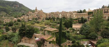 Valldemossa, Mallorca 'nın güzel manzarası 