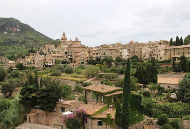 Valldemossa, Mallorca 'nın güzel manzarası 