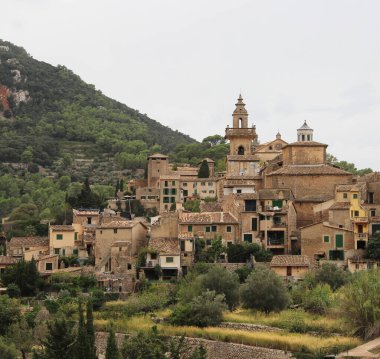 Valldemossa, Mallorca 'nın güzel manzarası 