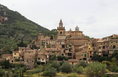Valldemossa, Mallorca 'nın güzel manzarası 