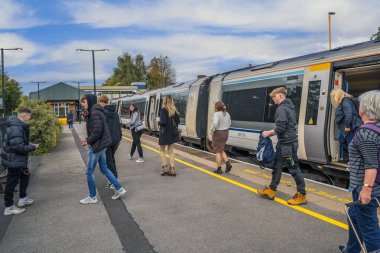 diesel passenger commuter train british rail clipart