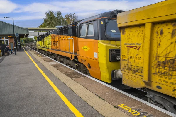 Diesel Driven Tågstation Brittisk Järnväg — Stockfoto