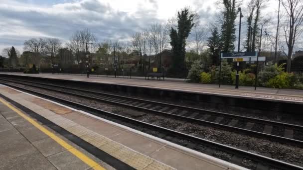 Британская Железнодорожная Станция Уорвикшир — стоковое видео