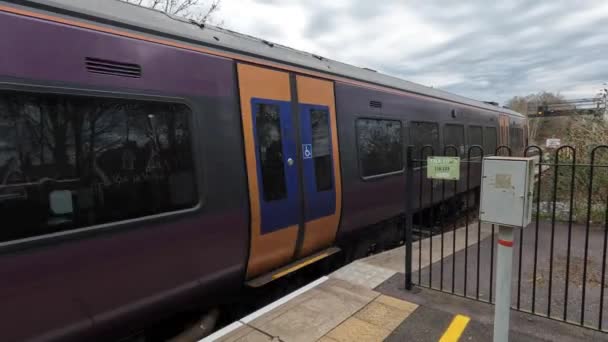 Dorridge Ngiliz Tren Stasyonu Warwickshire Ngiltere — Stok video