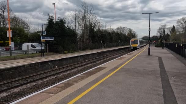 Британская Железнодорожная Станция Уорвикшир — стоковое видео