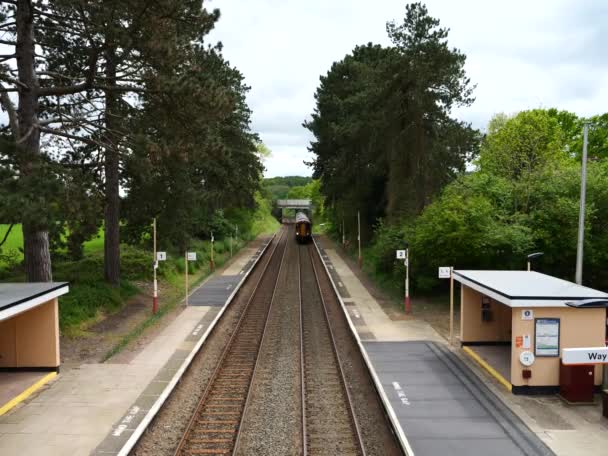 Rete Ferroviaria Treno Passeggeri Inghilterra Regno Unito — Video Stock