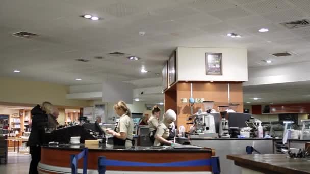 Kavárna Kavárna Vnitřní Anglie — Stock video