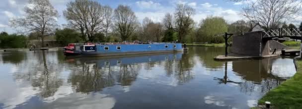 Stratford Avon Canal Warwickshire — Stockvideo