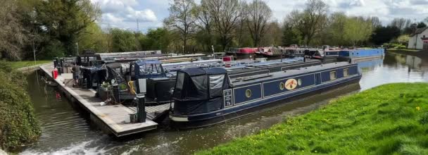 Stratford Avon Canal Warwickshire — Vídeo de stock