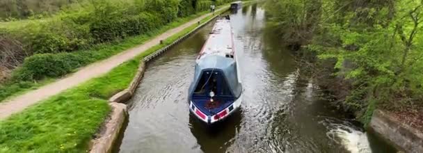 Avon Canal Warwickshire — 图库视频影像