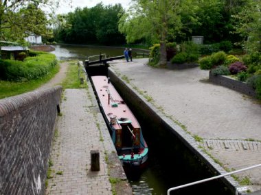 Stratford - Avon Canal Warwickshire İngiltere - iç sularda