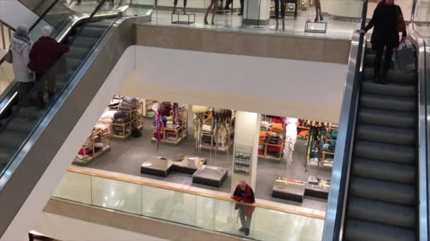 Interno Del Centro Commerciale Touchwood Centro Commerciale Solihull West Midlands — Video Stock
