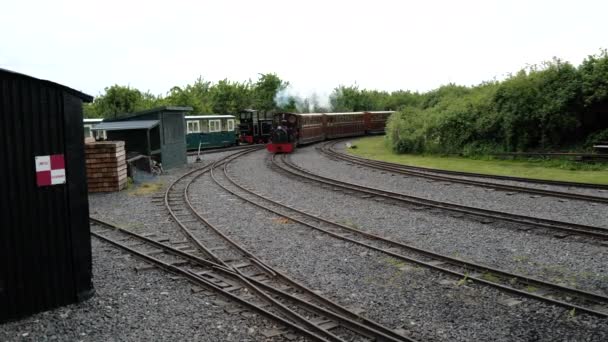 Evesham Vale Light Railway Funguje Evesham Country Park Worcestershire Anglie — Stock video
