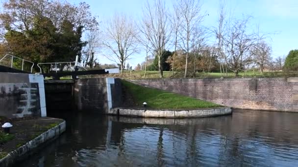 Hatton Bloquea Gran Canal Unión Inglaterra Reino Unido — Vídeo de stock