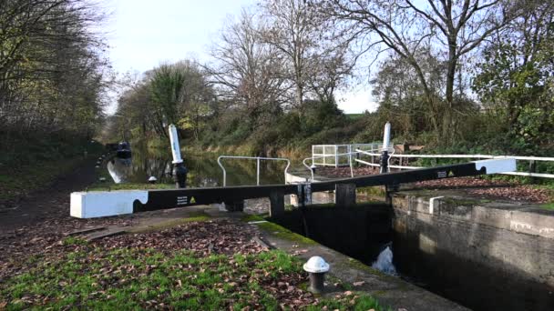 Hatton Bloquea Gran Canal Unión Inglaterra Reino Unido — Vídeo de stock