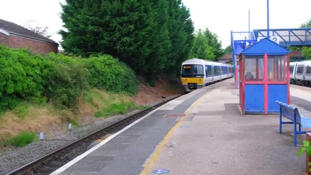 Tren Carga Diesel Ferrocarril West Midlands Inglaterra Reino Unido — Vídeos de Stock