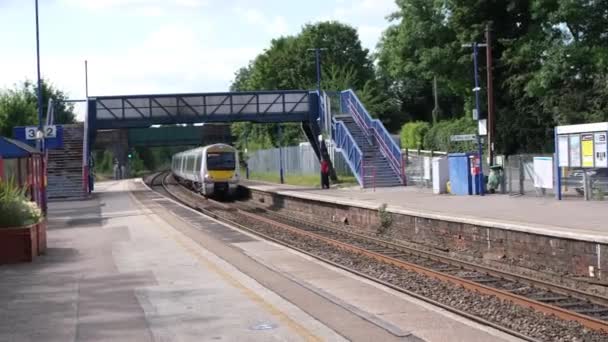 Treno Merci Ferroviario Diesel West Midlands Inghilterra Regno Unito — Video Stock