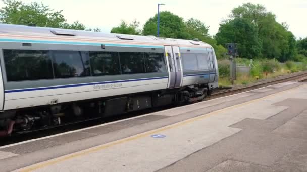 Diesel Železniční Nákladní Vlak Západ Midlands Anglie — Stock video