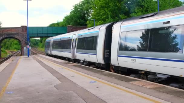Diesla Kolejowego Pociągu Towarowego West Midlands Anglii — Wideo stockowe