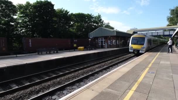 Diesel Železniční Nákladní Vlak Západ Midlands Anglie — Stock video