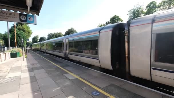 Diesel Comboio Ferroviário Mercadorias West Midlands Inglaterra — Vídeo de Stock