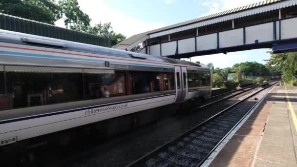 Ντίζελ Σιδηροδρομική Εμπορευματική Αμαξοστοιχία Δυτική Midlands Αγγλία Ηνωμένο Βασίλειο — Αρχείο Βίντεο