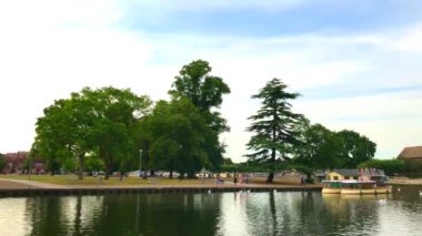 Avion Stratford nehri Avon Warwickshire İngiltere üzerine