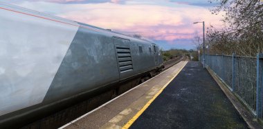 passenger commuter suburban railway train west midlands england uk