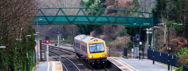 passenger commuter suburban railway train west midlands england uk